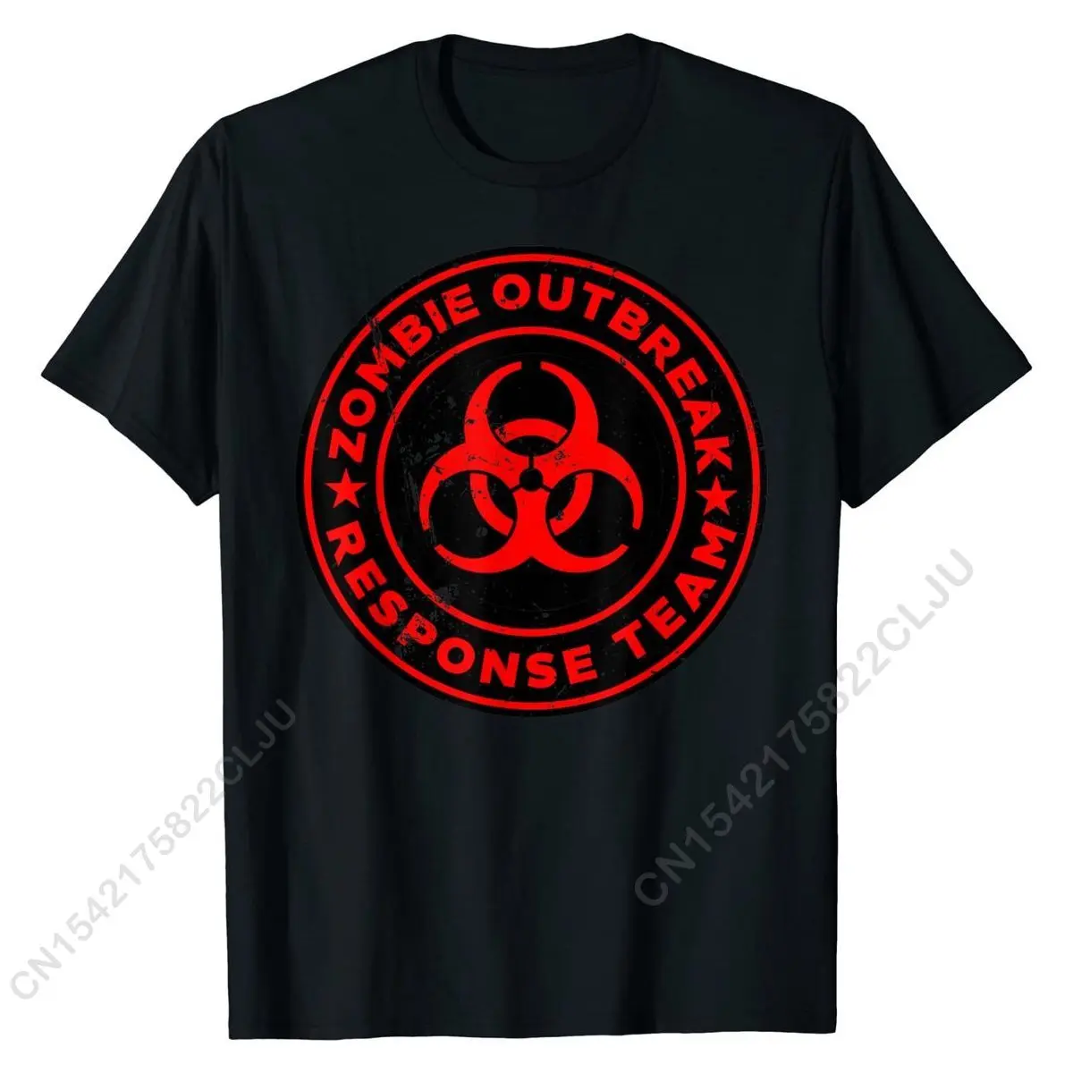 

Brote de zombis equipo de respuesta divertido Zombie camiseta del Apocalipsis Top camisetas para hombres camisetas de Hip Hop ca