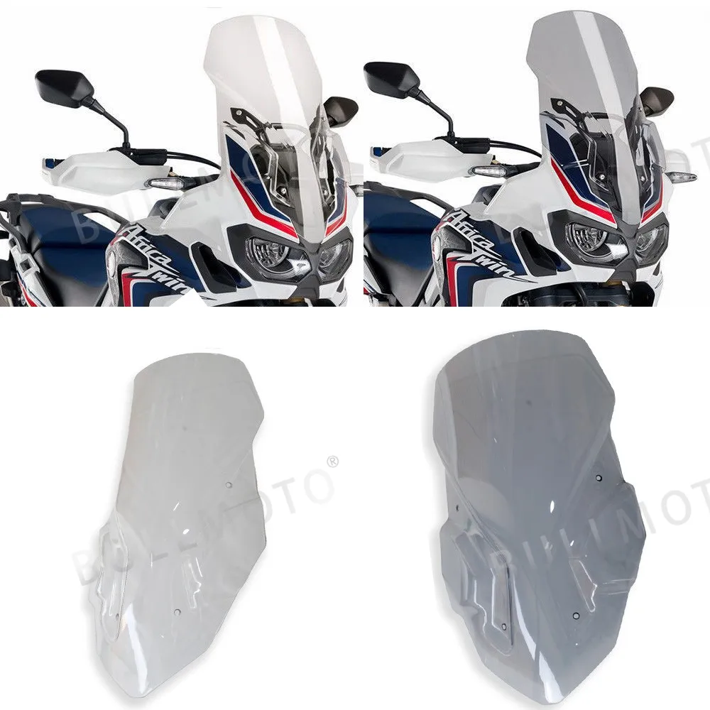 

Windscreen Windshield Fairing For Honda CRF1000L Africa Twin 2016 2017 2018 2019 Motorcycle Wind Deflector Smoke Clear