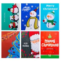 2020 christmas cards new diy diamond painting greeting card diamond embroidery kits santa claus greeting postcards handmade gift