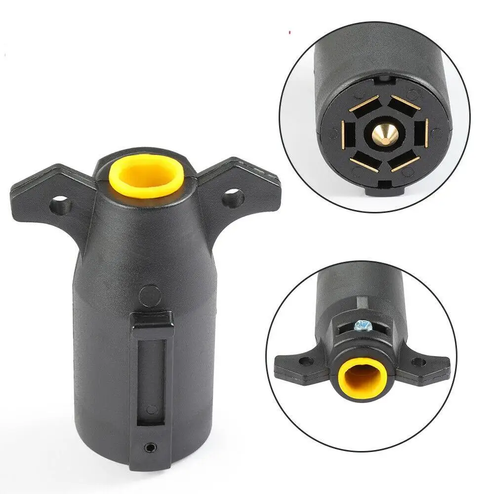 

7-pin 12v Plug Connector For Trailer Touring Car Plug Socket Adapter Connector