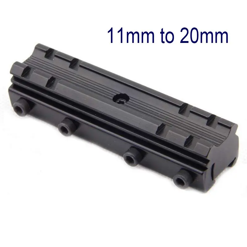 

11mm Dovetail to 20mm Weaver Picatinny Rail Base Scope Mount Converter New