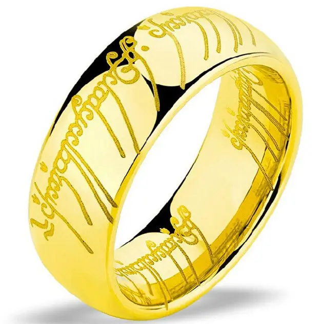 JR2006-8GL 8mm 4 мм 6 мм 316 титановая нержавеющая сталь пара кольцо серебряного цвета - Цвет основного камня: JR2006-8GL 8mm