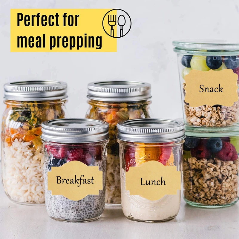 Бумажные крафт-этикетки 300 шт