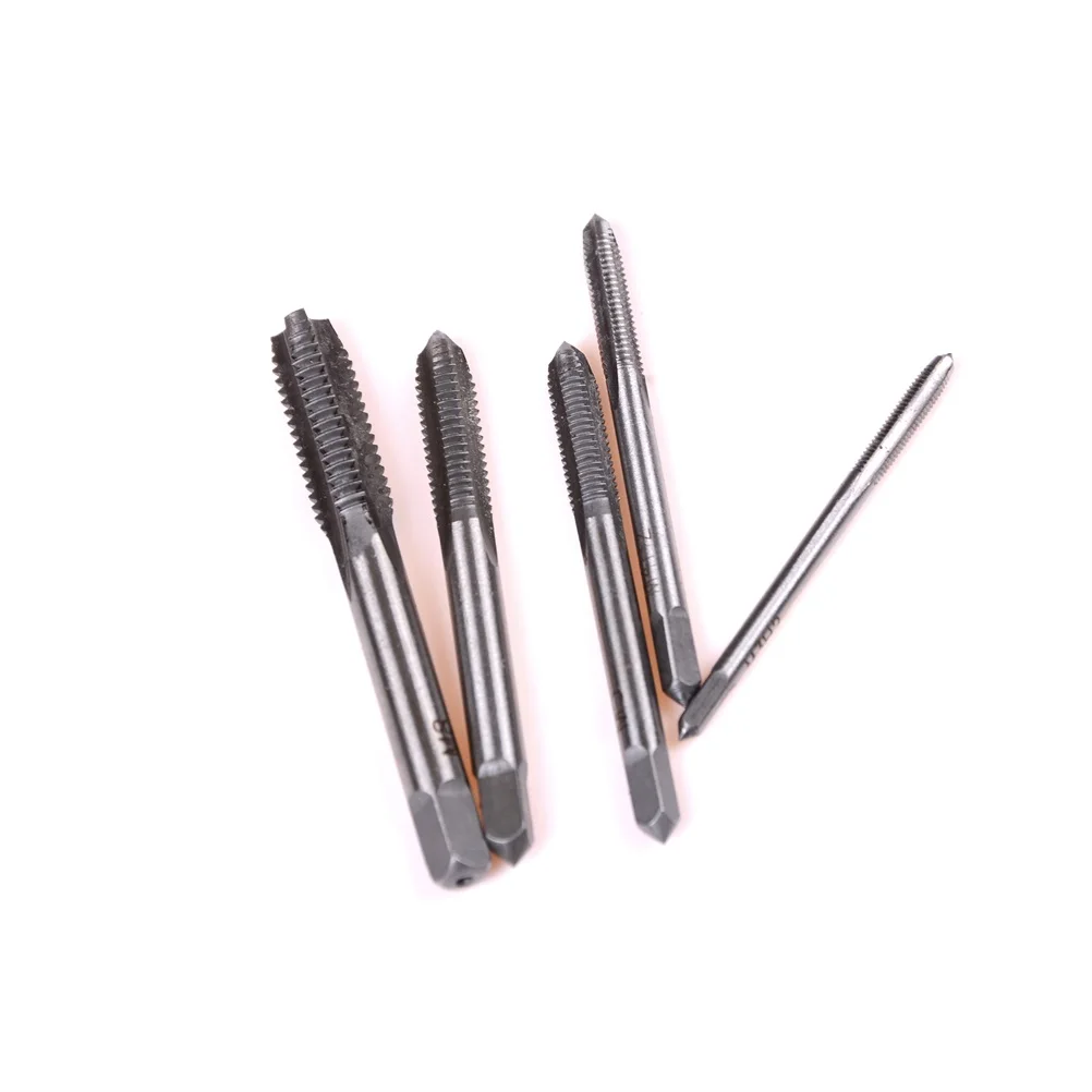 

5PCS/Set HSS M3 M4 M5 M6 M8 Machine Straight Fluted Screw Thread Metric Plug Hand Tap Drill Set Hand Tools