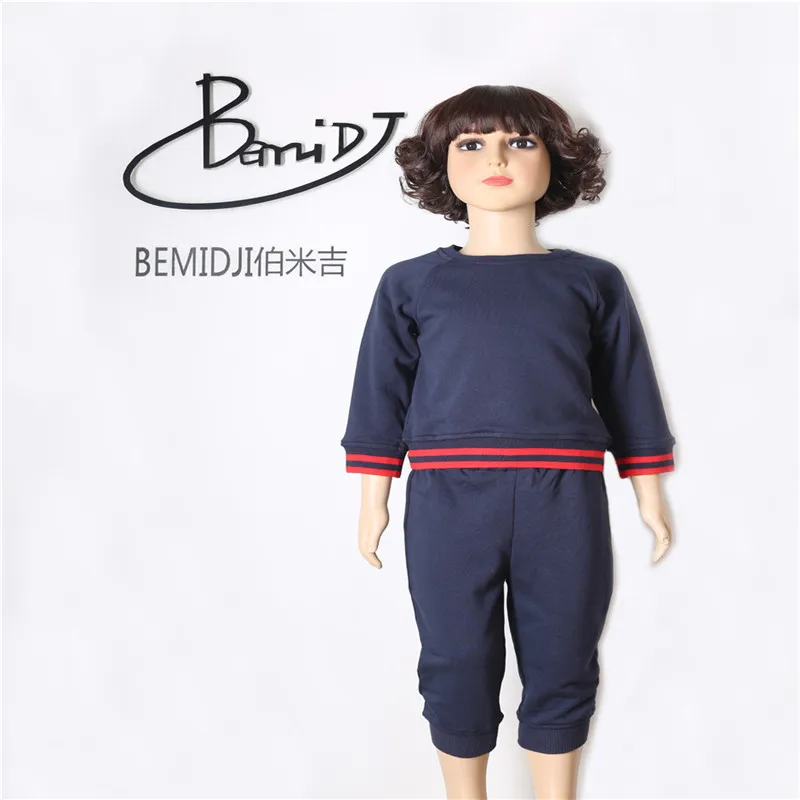 Осенне зимний хлопковый свитер для малышей топ детская одежда мальчиков вязаный