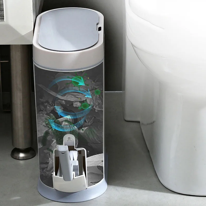 joybos smart sensor trash can electronic automatic bathroom waste garbage bin household toilet waterproof narrow seam sensor bin free global shipping