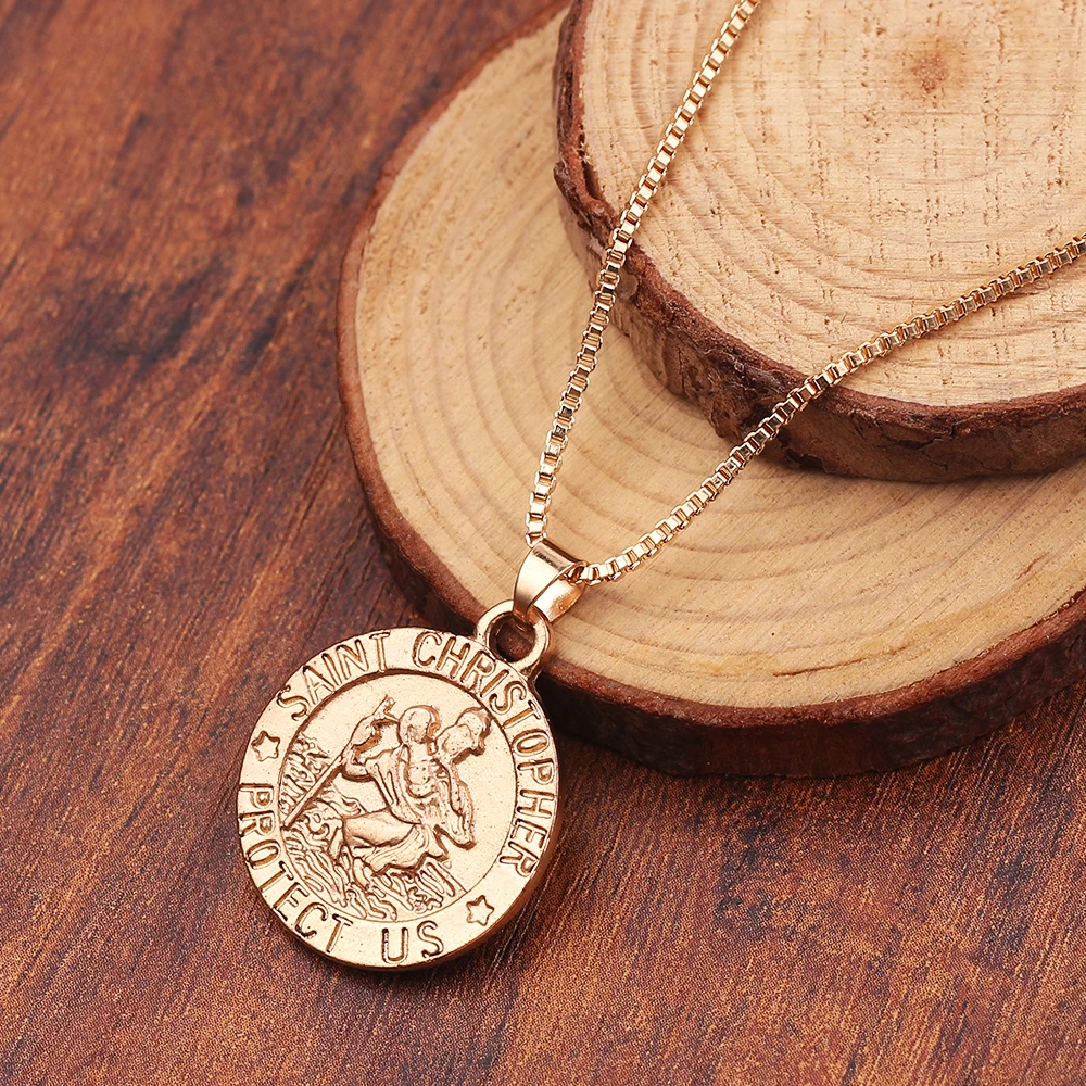 Ожерелье женское с цепочкой изображением Иисуса Христа ожерелье Святой