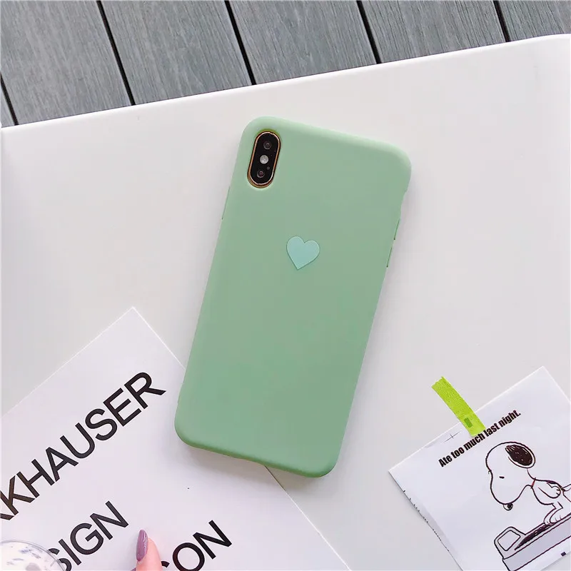 Матовый чехол для телефона iPhone 6 S 7 8 Plus X XR 7Plus XS Max Милый Забавный Мягкий