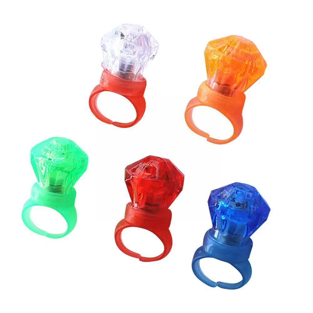 

Cute Flashing Rings Luminous Toys For Kids Cartoon Light Toys Finger Baby Gift Ring Birthday Simulation Glowing Led Girl U9J6