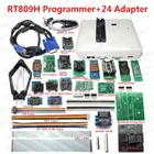 RT809H EMMC-NAND флэш-память USB программист + 24 адаптер TSOP56 SOP44-DIP44 адаптеры с ICSP ISP Кабеля FFC линии IC экстрактор