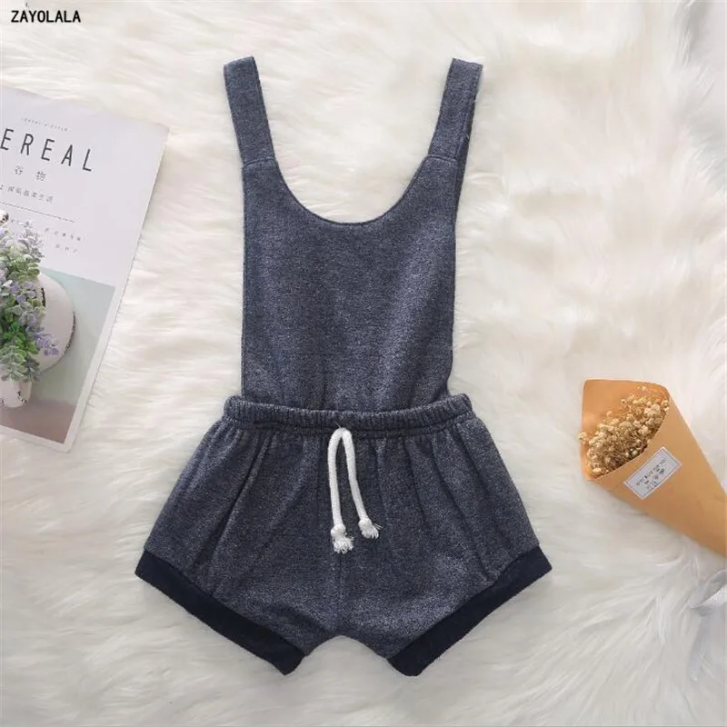 Дети Ясельного возраста для мальчиков комбинезоны девочек летнее платье без