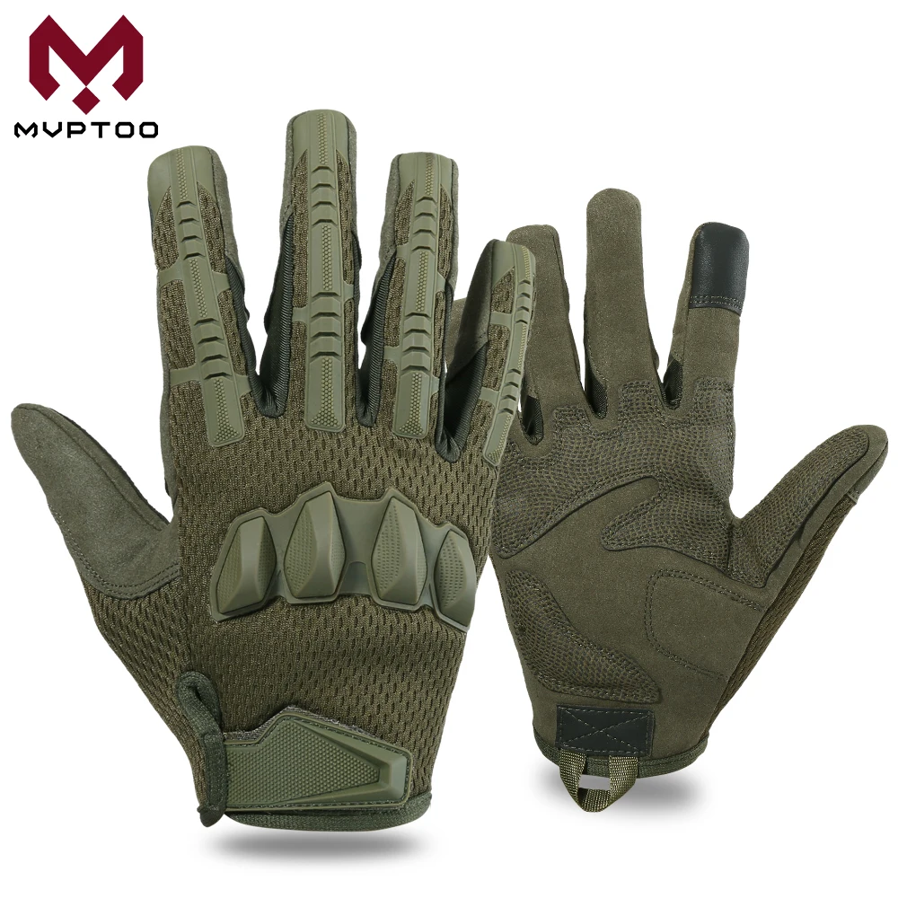 Мотоциклетные Перчатки с сенсорным экраном износостойкие резиновые перчатки