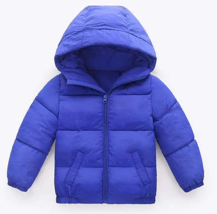 

Kid's winter new style hooded casual coat zipper down jacket