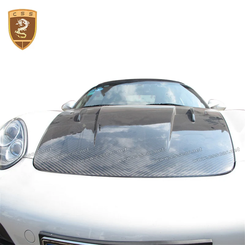 987 М стиль Настоящее углеродное волокно передний двигатель вытяжки авто крышка