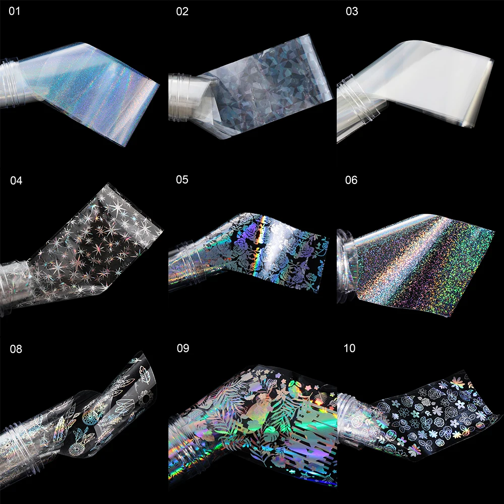 1 шт. Голографическая фольга на ногти звездное небо переводная наклейка для