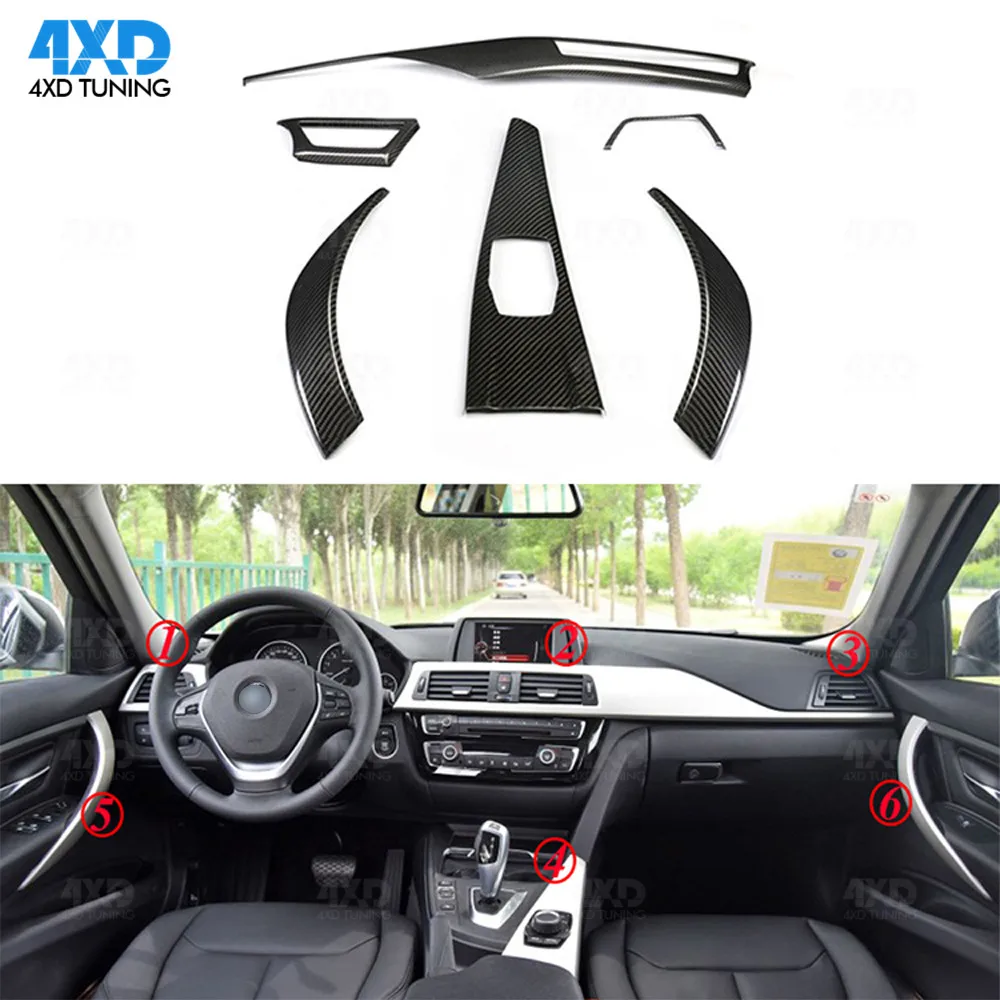 F36 F33 внутренняя отделка из углеродного волокна для BMW F34 GT F30 F80 M3 F32 M4 F82 аксессуары