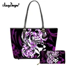 Женская сумка через плечо с длинным кошельком и принтом черепахи