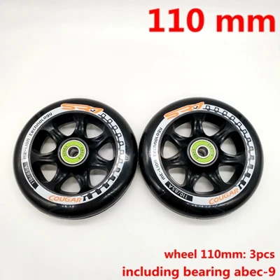 110x24 abec9 Колеса скутера 100*24 мм 110*24 мм 2 шт./лот подшипники ABEC-9 - Цвет: 110x24 abec9