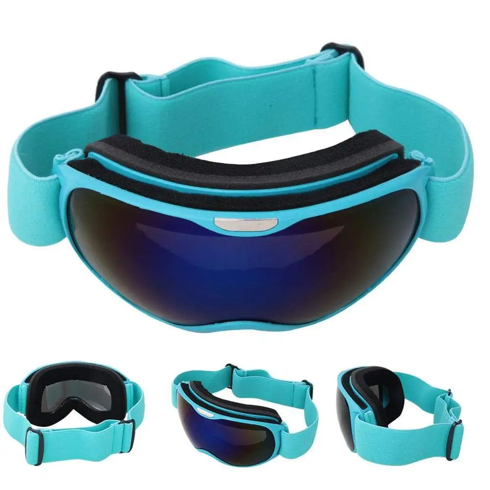 Детские лыжные очки небольшого размера двойная противотуманная маска UV400 для