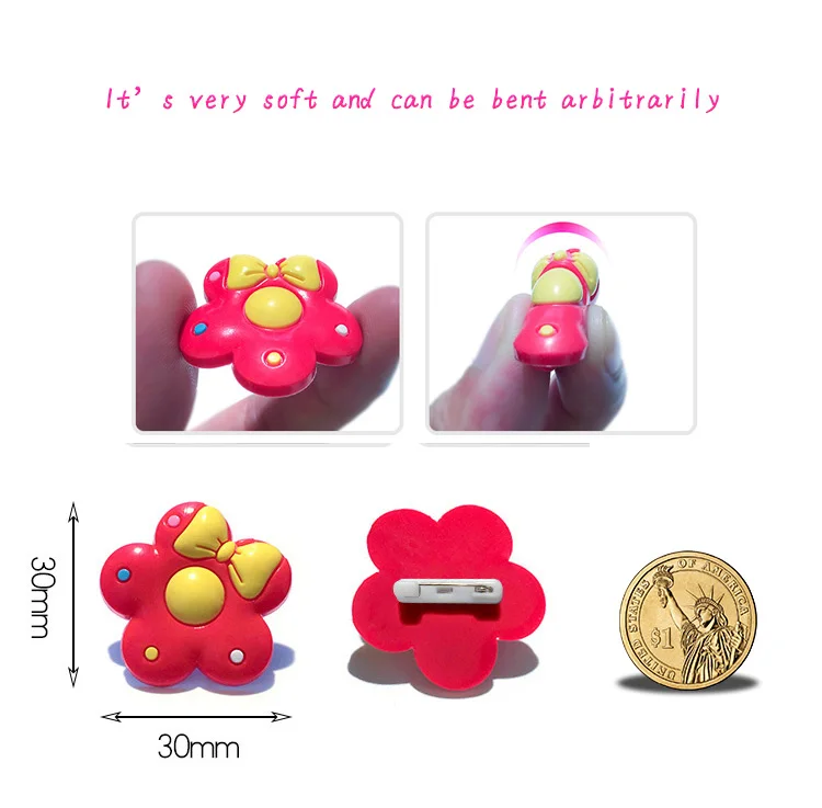 1 шт. значок-брошь из ПВХ | Украшения и аксессуары