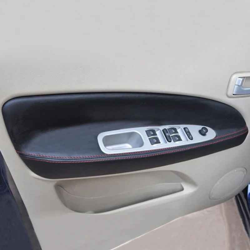 4 шт. кожаный чехол из микрофибры сделай сам для двери автомобиля подлокотник