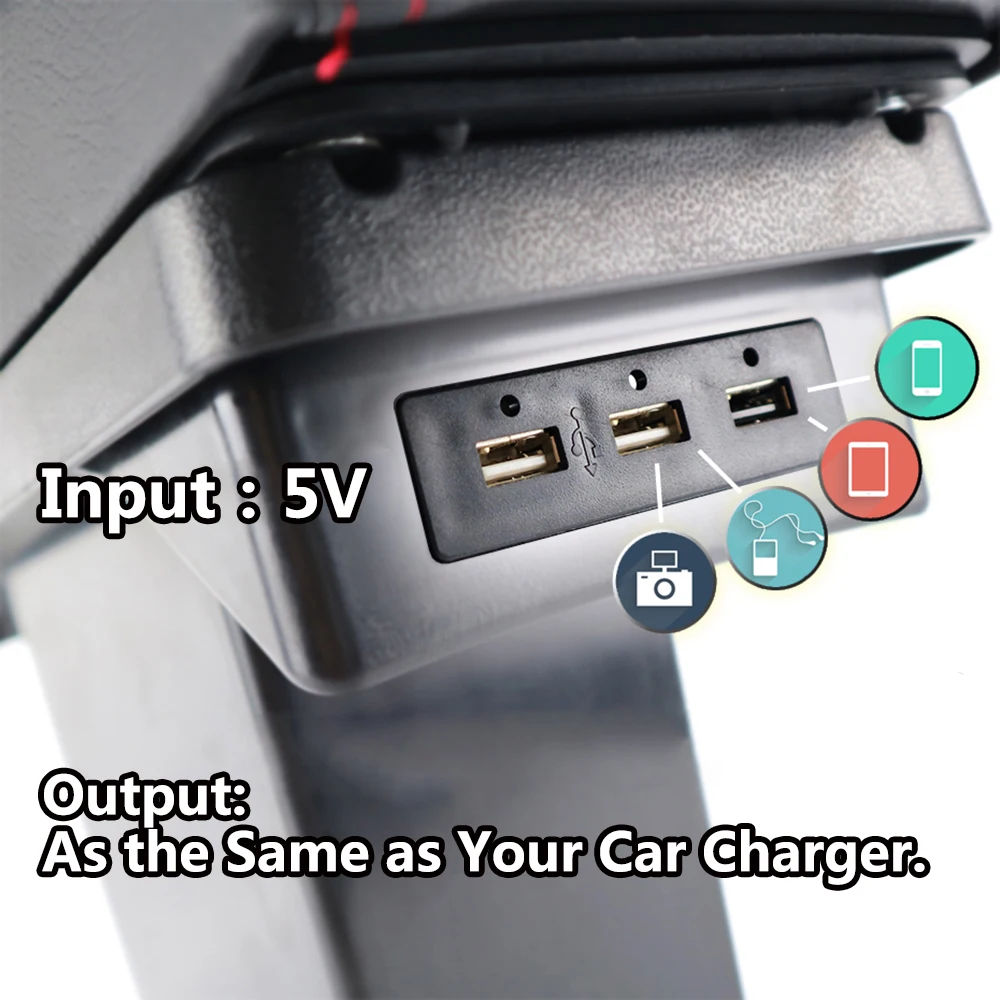 Подлокотник с новый ящик для хранения USB Nissan Juke ESQ 2011-2019 черный кожаный