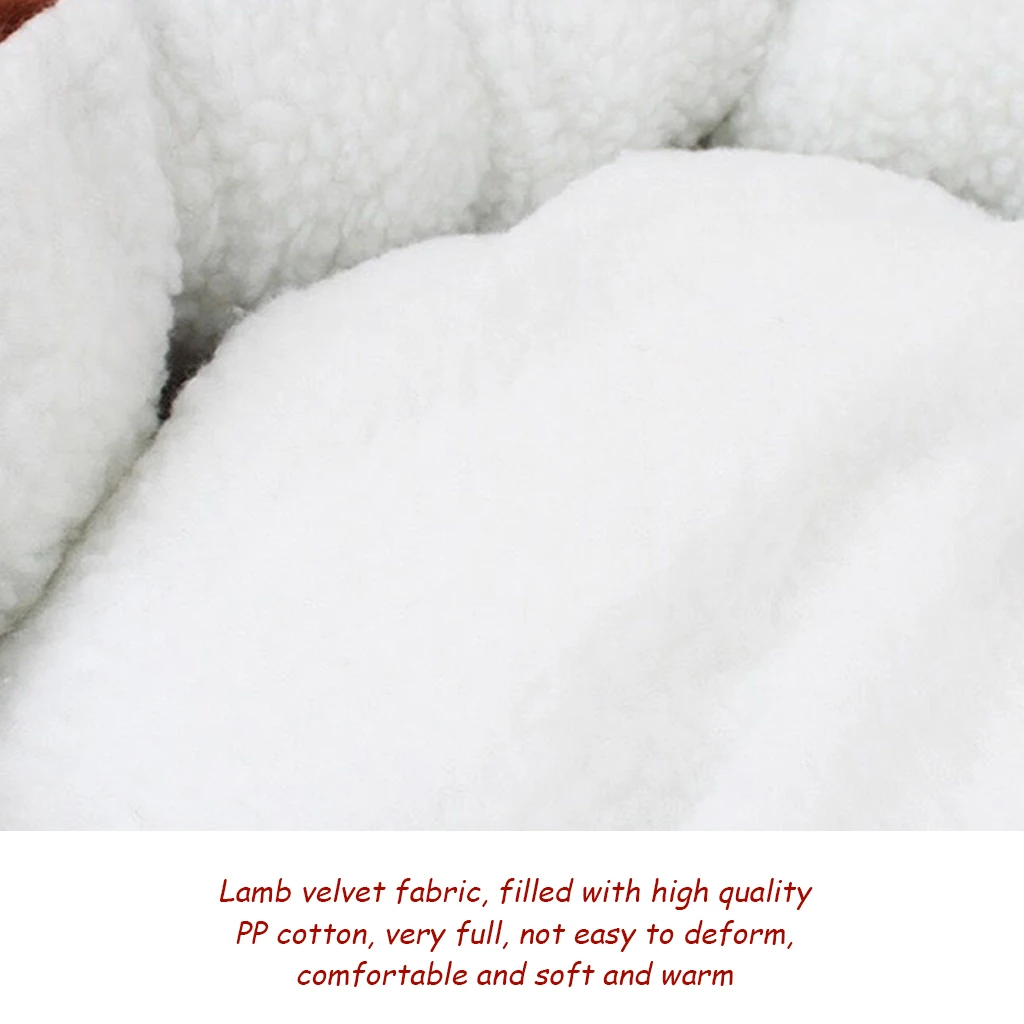 

Lamb Cashmere Pet Dog Cat House Kennel Puppy Mat Winter Warm Soft Cat Nest Sofa Cushion Kittens Puppies Cat Dog Bed Pet Supplies