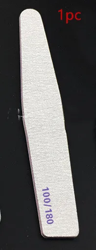 1pc Rhombic 5 шт./лот, Профессиональная пилочка для ногтей 100/180, полулунная наждачная бумага, шлифовальные блоки для ногтей, маникюр с полировкой, инструменты для ухода за ногтями, серый цвет - Цвет: 1pc Rhombic