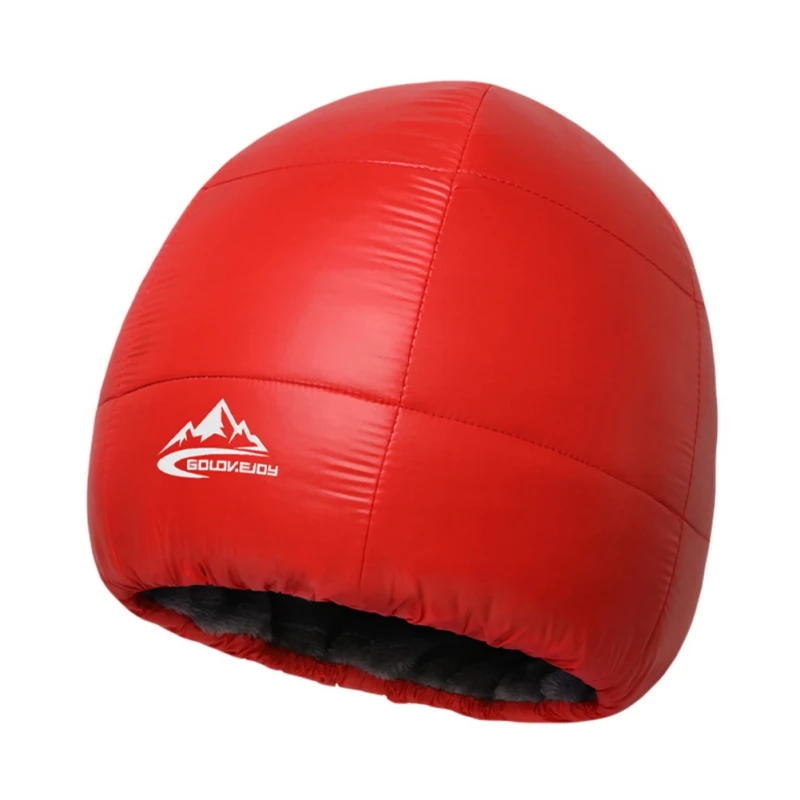 

2019 Winter Ear-cap Waterproof Down Skull Beanie Warm Hat For Cycling Ski Hiking Camping Windproof Thermal Fleece Lined