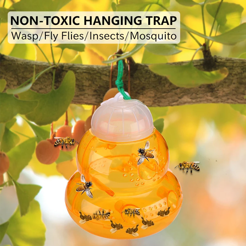 

Water-tight Hanging Bee Trap Harmless Bee Pot Trap Outdoor Garden Insect Trap Insect Flies Mosquito Gourd Trap