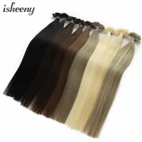 isheeny 14 18 22 remy keratin u tip hair extensions silky straight pre bonding human hair extension natural 50s100s200s