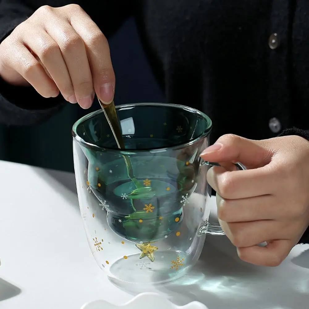 Милая Рождественская елка прозрачные стеклянные рождественские украшения