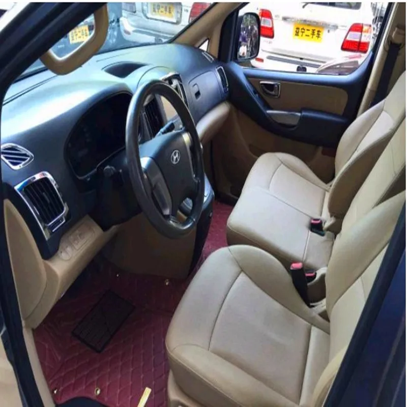 На заказ полный комплект автомобильные коврики+ коврик багажника для hyundai grand starex 8 9 мест-2010 водонепроницаемые ковры для grand starex