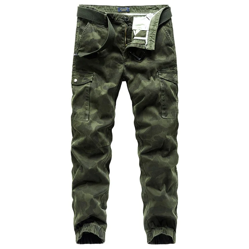 

Камуфляжные мужские брюки-карго, одежда для бега, хлопковые Осенние повседневные брюки Denin, военные тактические брюки