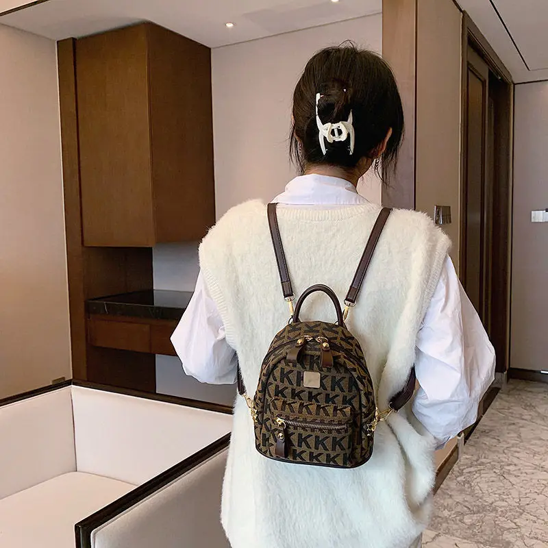 

Fashion letter backpack 2021 NEW Women's High Quality Backpack Ins Hot Ladies Double Shoulder Bag Large Capacity Schoolbag