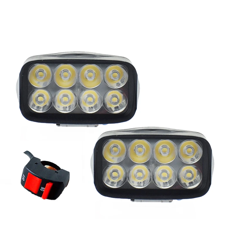 Светодиодные фары для мотоцикла 12 В Вт вождения двигателя 6000 k белые