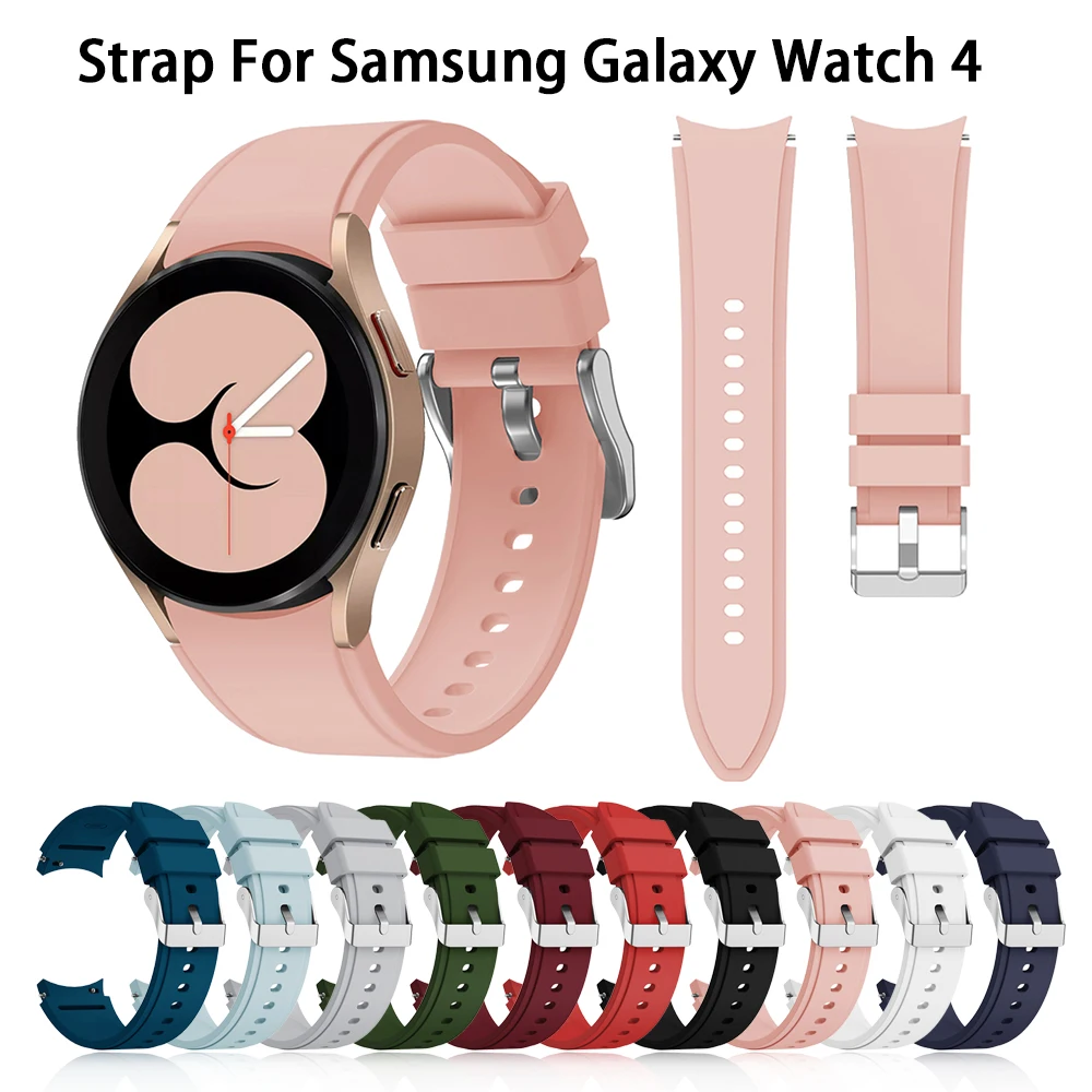 

20mm soft Silicone Watchbands For Samsung Galaxy Watch 3 41mm Bracelet Smart Sport Strap For galaxy watch4 40MM/44mm Watch Strap