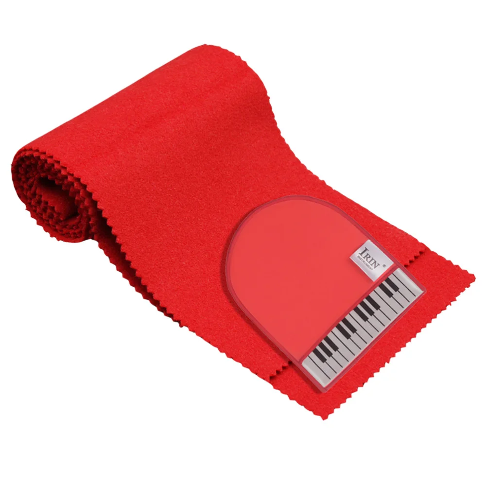 

1 Set 2Pcs Practical Instrument Cleaning Glove Piano Cover Kit (Red)
