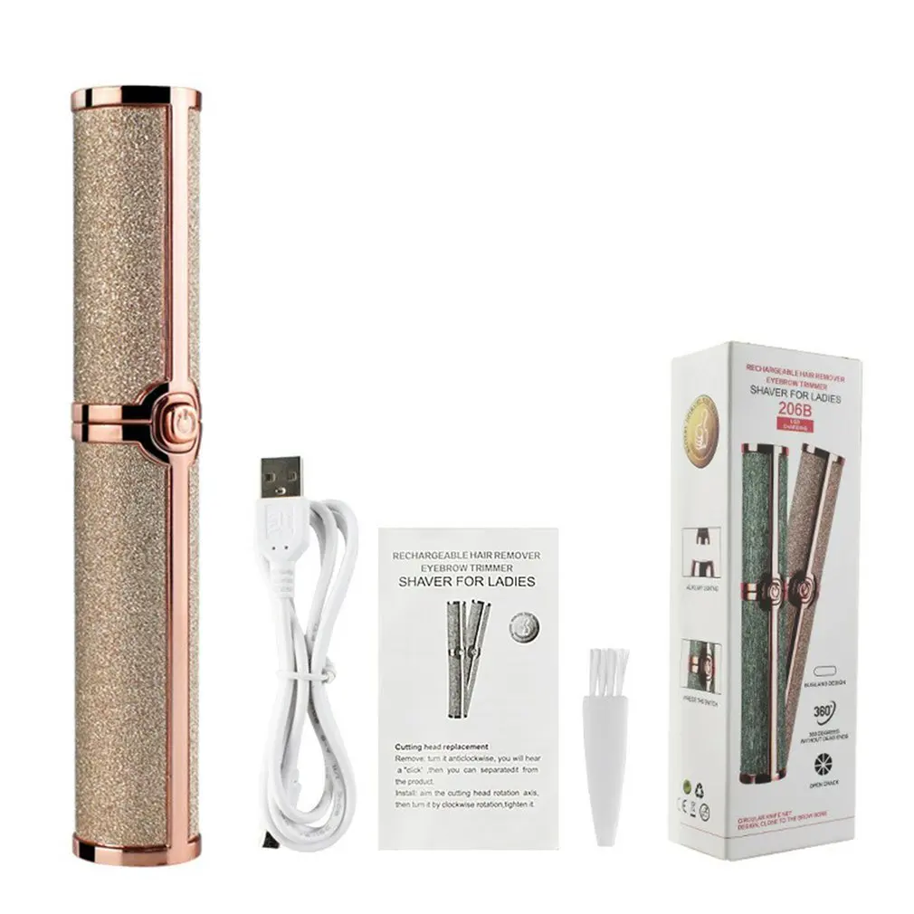 Бритва для бровей и безболезненный эпилятор электрический триммер