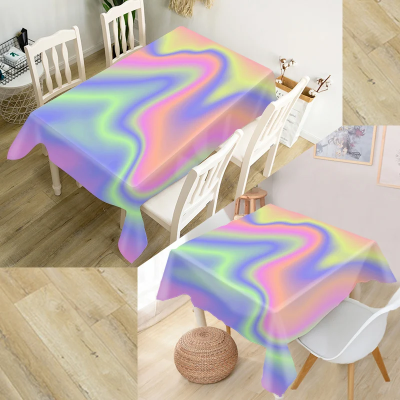 Новинка Красивая 3D скатерть голографические фоны оксфордская ткань