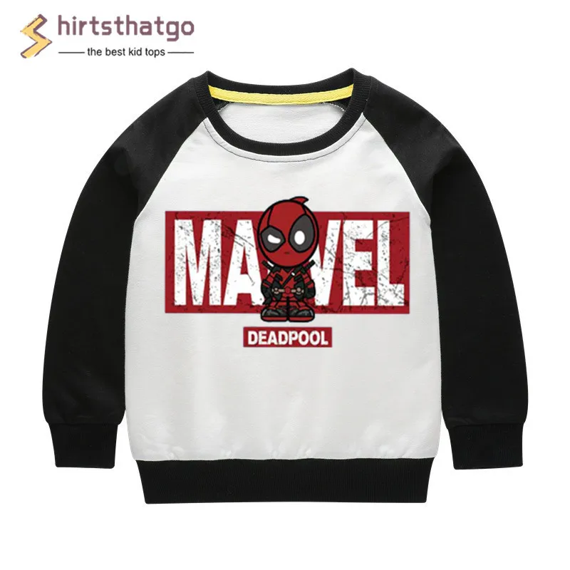Забавные свитшоты с дэдпулом для мальчиков и девочек детская осенне-зимняя