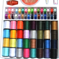 color sewing machine thread 64 rolls set sewing thread household multi color set needle box factory direct sales and wholesale