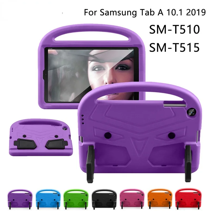 

Чехол для Samsung Galaxy Tab A 10,1 2019 T515 T510, детский чехол для планшета, противоударный чехол из вспененного этилвинилацетата с подставкой для TabA 8,0 2019 ...