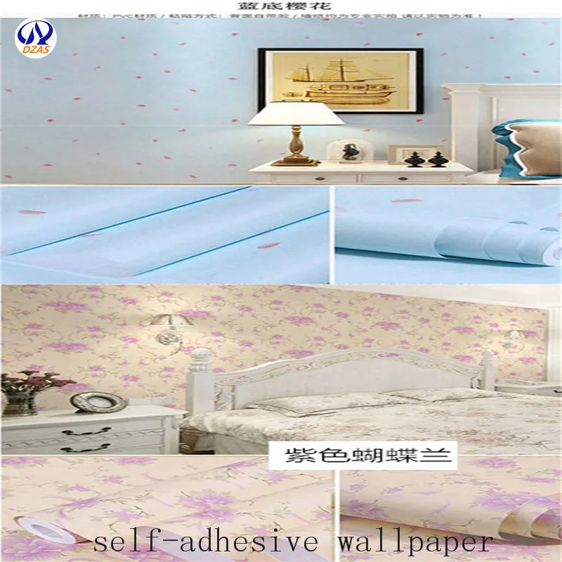 

High-quality blue thickened bedroom living room 3D waterproof self-adhesive wallpaper