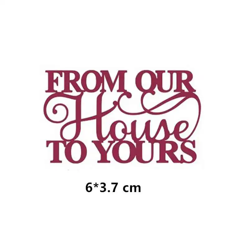 Picture 11 Merry Christmas Sending Greetings Let It Snow Phrases Metal Cutting Dies Stencil for DIY Scrapbooking Paper Cards Craft New - Цвет: Picture 11