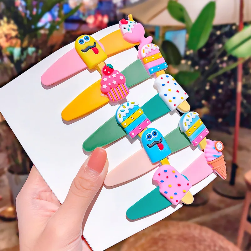Заколки для волос в виде мультяшного мороженого 10 шт./компл. | Аксессуары одежды