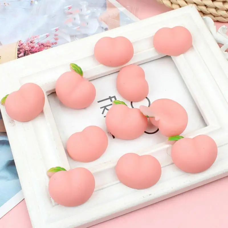 Персиковый мягкий Сжимаемый пазл искусственный фруктовый хлеб