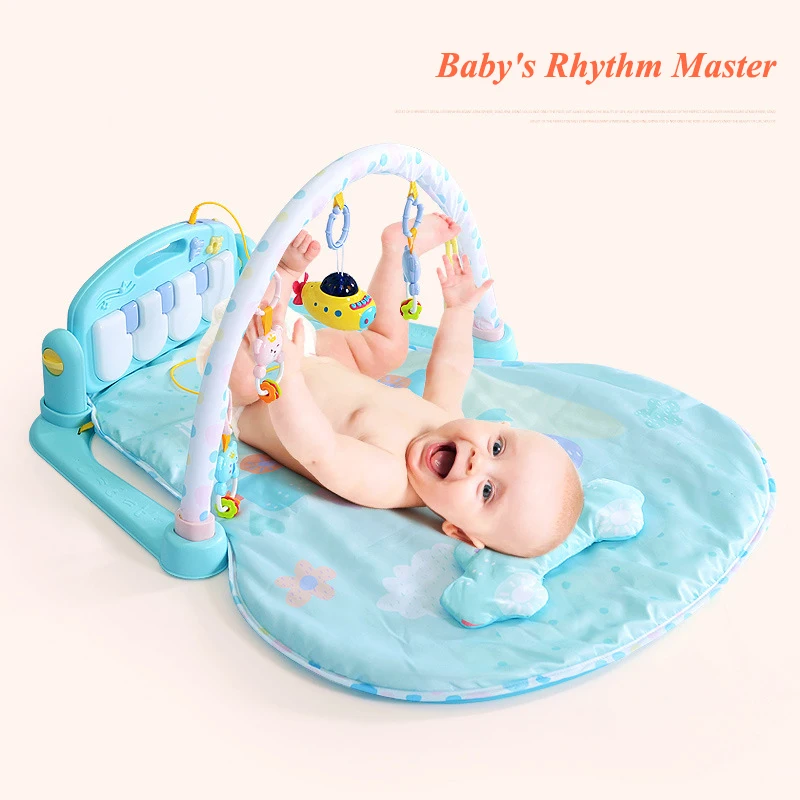 Детское блестящее детское пианино стойка для фитнеса 0 18 месяцев игровое одеяло