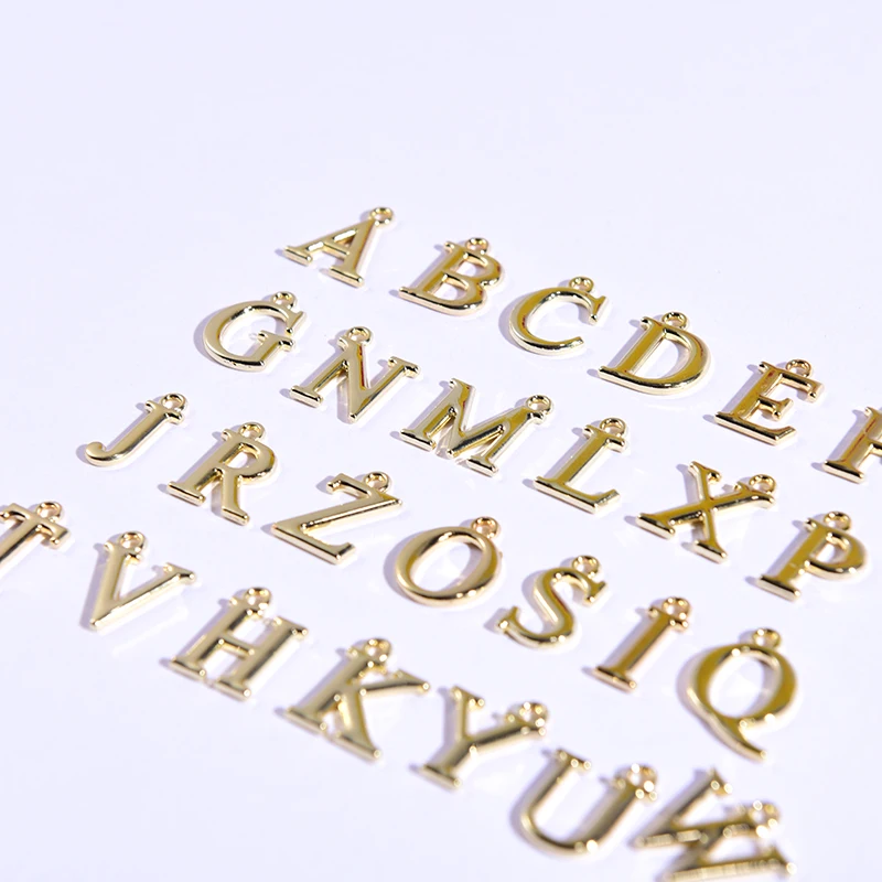 26 букв цветные подвески алфавиты модное ожерелье серьги сделай сам ювелирные