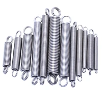 10pcs 0 70 8mm extension spring 304 stainless tension spring with double hook wire dia 0 70 8mmod 5 6mmlength 15 60mm